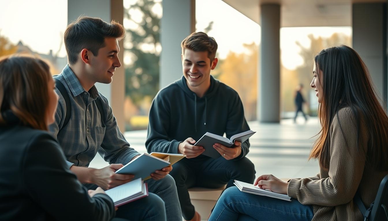 University campus and educational atmosphere in Rome